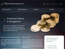 Tablet Screenshot of howardfinancialservices.co.uk